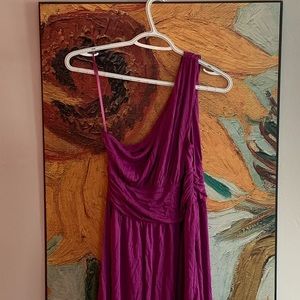 Re-posh. One shoulder jersey dress